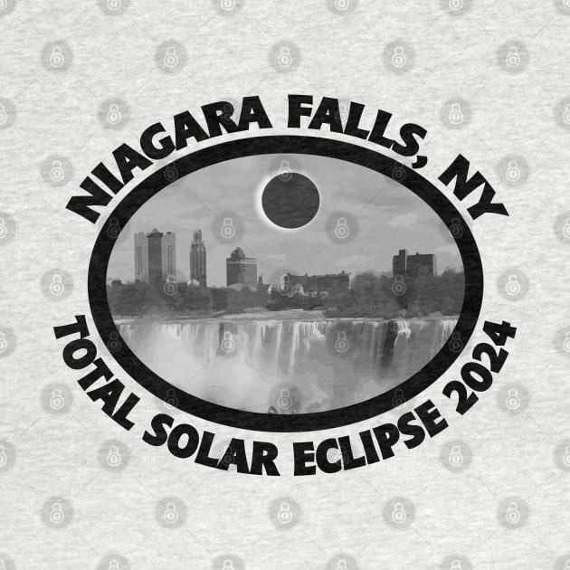 Niagara Falls NY Total Solar Eclipse 2024 Path of Totality by DesignFunk